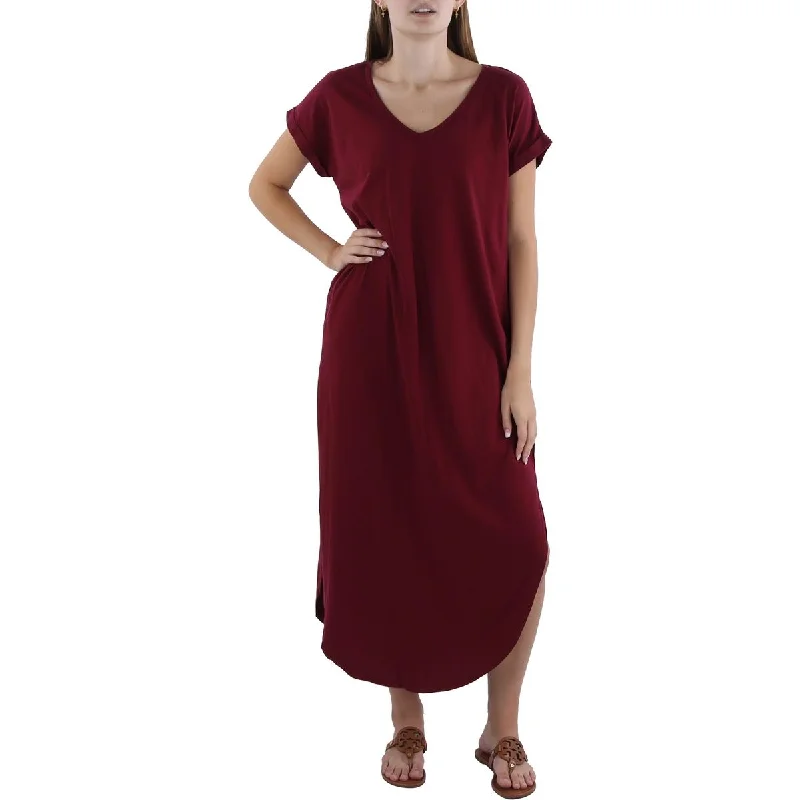 Price Cut Bobi Womens Cotton Maxi T-Shirt Dress