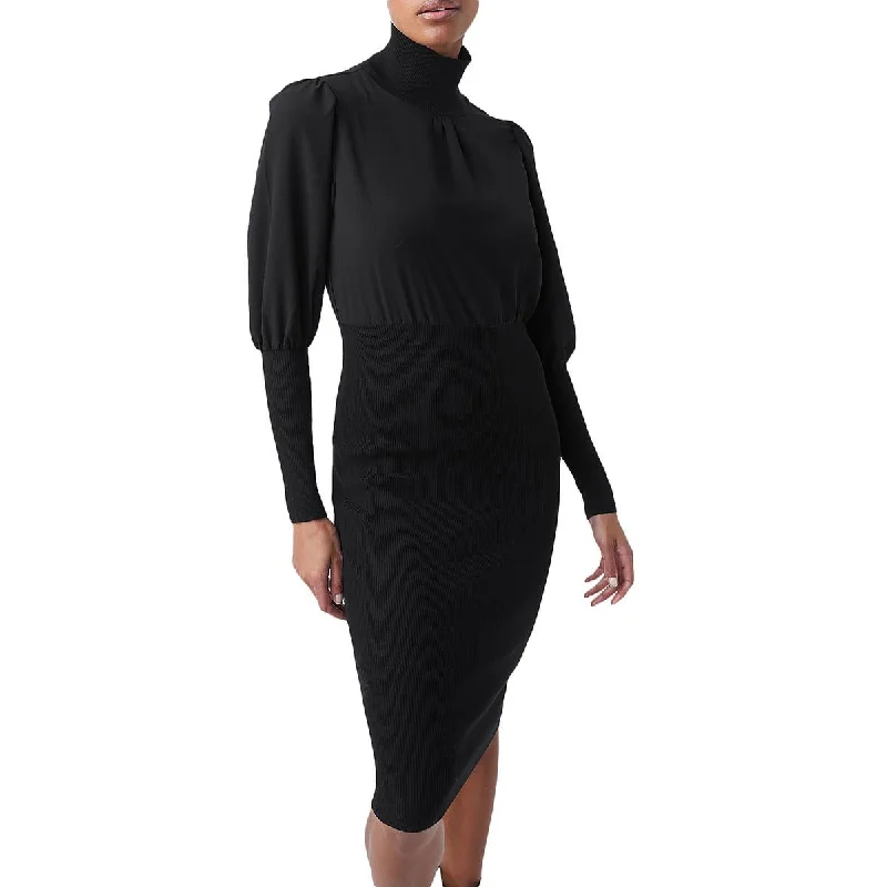 Savings Event French Connection Womens Mixed Media Above Knee Sweaterdress