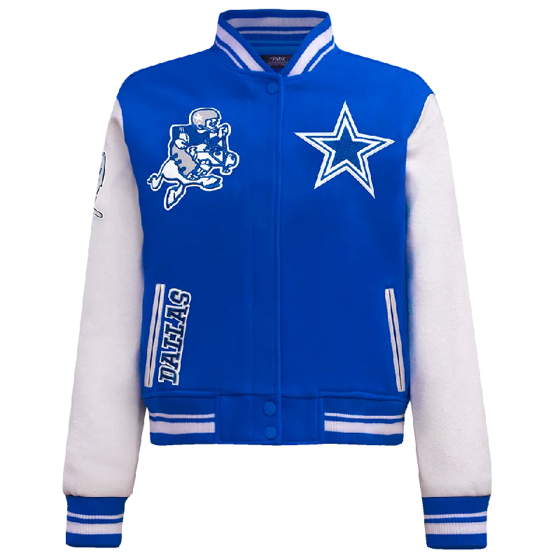Best Seller CHAMARRA UNIVERSITARIA NFL DALLAS COWBOYS RETRO CLASSICS PARA MUJER