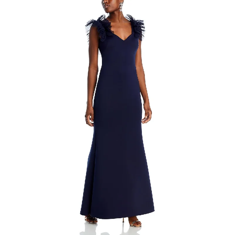 Anniversary Sale Eliza J Womens Ruffled Long Evening Dress