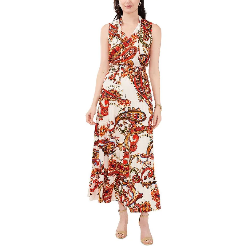 Super Sale MSK Womens Printed Tiered Maxi Dress
