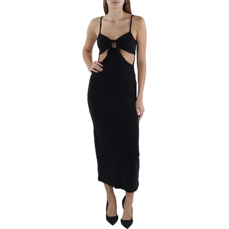 Super Sale L'Space Womens Naomi Cut-Out Sleeveless Midi Dress