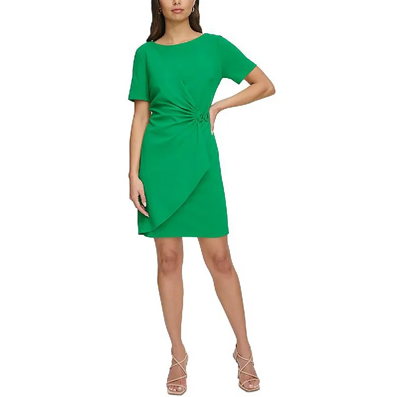 Daily Specials DKNY Womens Gathered Mini Cocktail And Party Dress