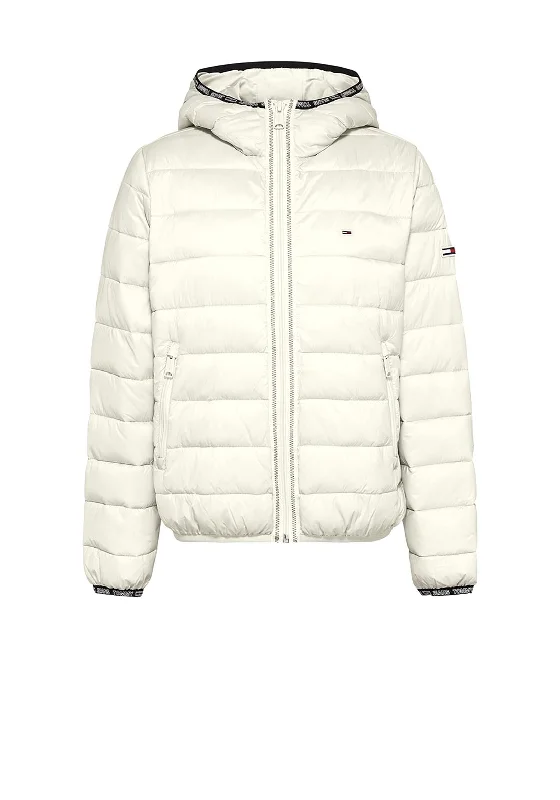 Bargain Bin Tommy Jeans Womens Tape Trim Jacket, Stony Beige