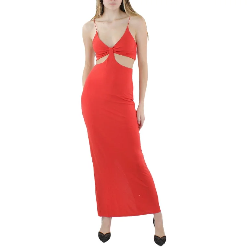 Fantastic Offers Alice and Olivia Womens Havana Side Slit Long Evening Dress