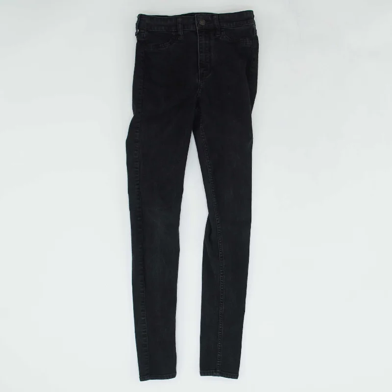 Midnight Madness Black Solid High Rise Skinny Leg Jeans
