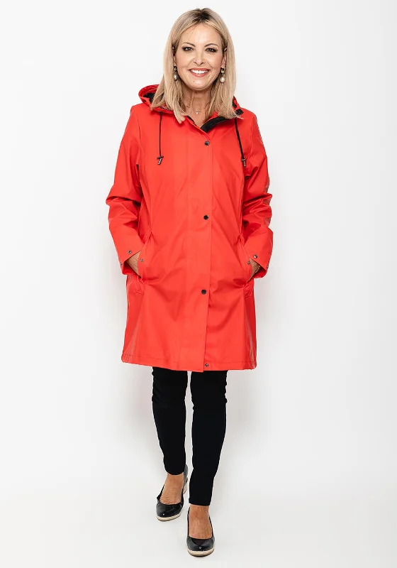 Weekend Flash Sale Frandsen Soft Shell Long Raincoat, Red