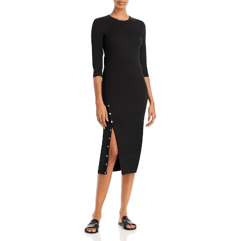 Final Markdown Theory Womens Perry Button Front Midi Midi Dress