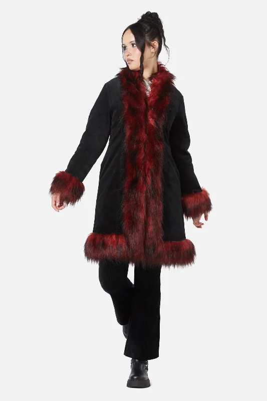 Super Deal Vanitas Fur Trim Coat