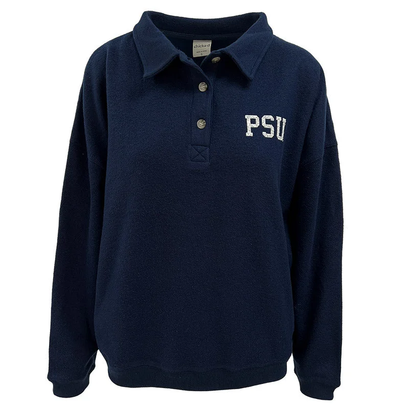 Low Prices Chicka-D Ladies Fleece Henley