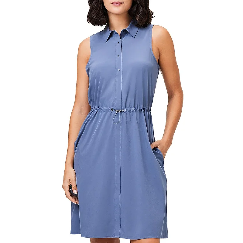 Deep Discounts Nic + Zoe Womens Collared Mini Shift Dress