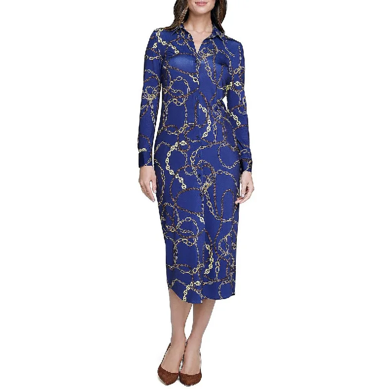 Crazy Deals L'Agence Womens Raeylynn Collared Long Shirtdress