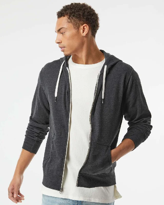 Limited Time Unisex Heathered French Terry Full-Zip Hooded Sweatshirt