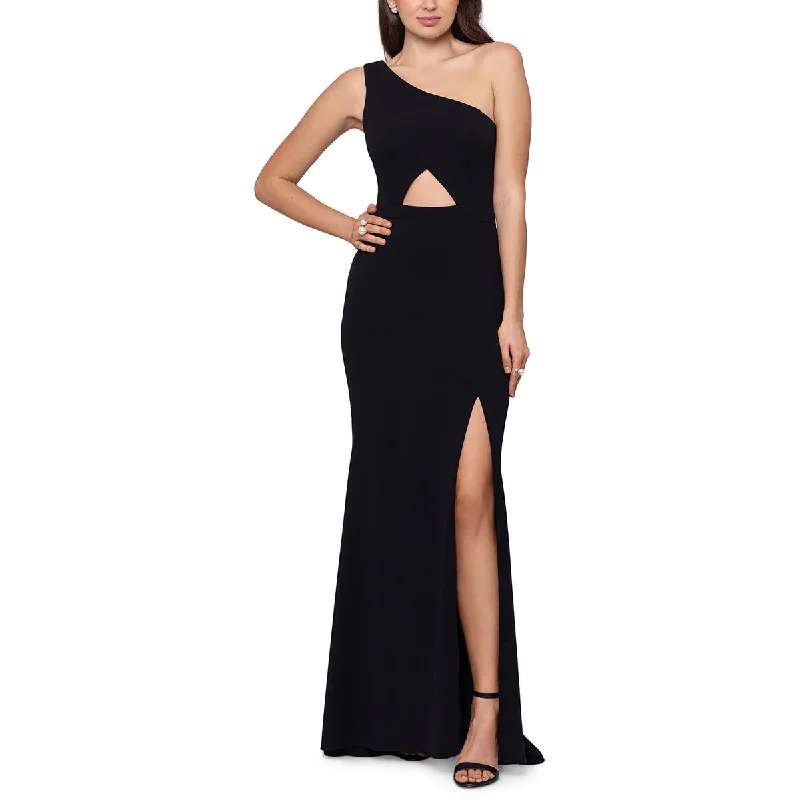 Deal Alert Xscape Womens Cut-Out Maxi Evening Dress