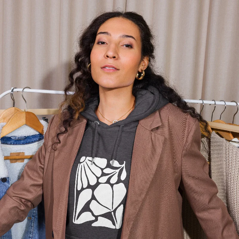 Today Only Abstract Leaf Graphic Women Eco Raglan Hoodie