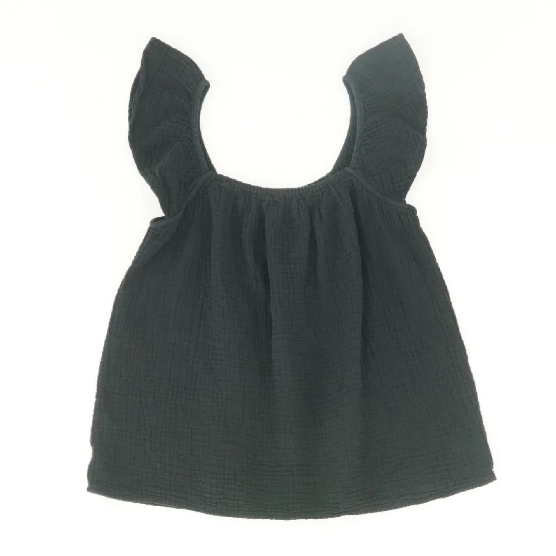 TIME-Limited Offer Black Solid Sleeveless Blouse