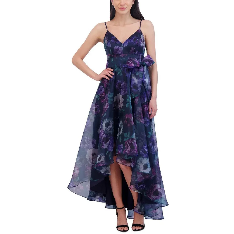 Special Promotion Eliza J Womens Floral Print Hi-Low Evening Dress