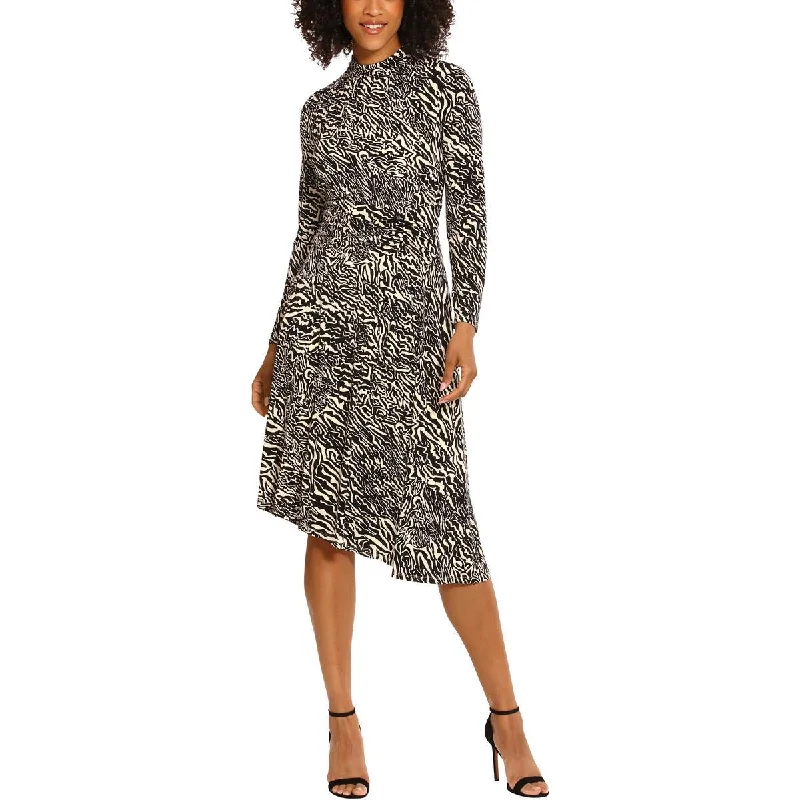 Amazing Deals Maggy London Womens Matte Jersey Cinched Fit & Flare Dress