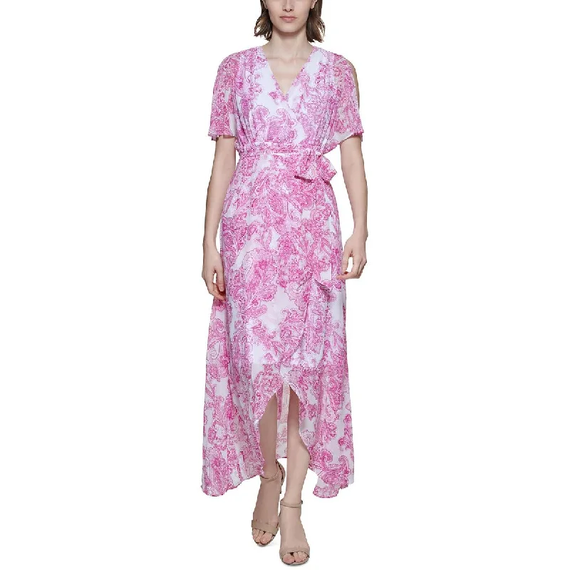 Must-Have Deals Jessica Howard Womens Printed Hi-Low Maxi Dress